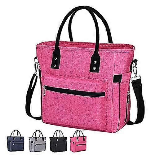 Insulated Lunch Tote Bag with Adjustable Shoulder Strap, Leak-proof Adult Lunch Container for Office, Picnic, and Hiking