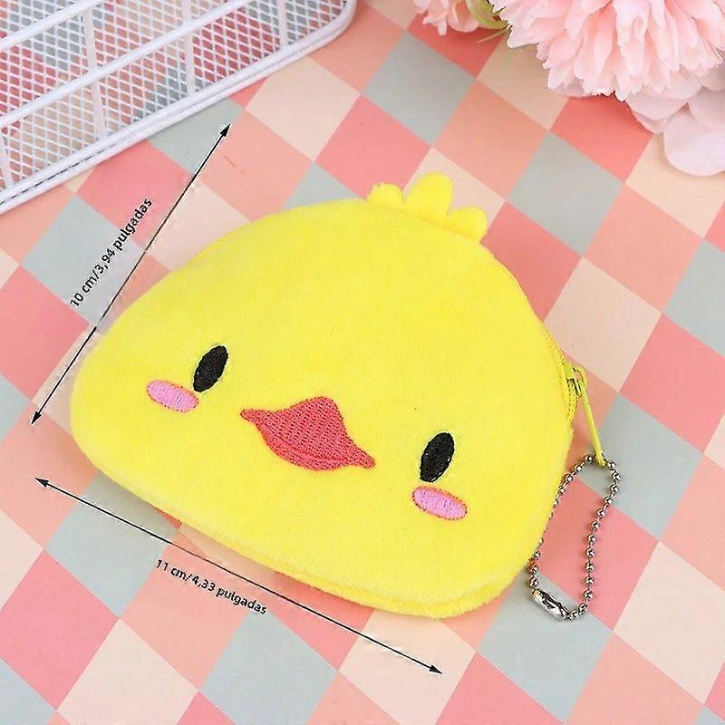Mini Soft Plush Coin Purse Panda Bear Pig Duck Shaped with USB Cable and Plug for Women Girls Fashion Accessory