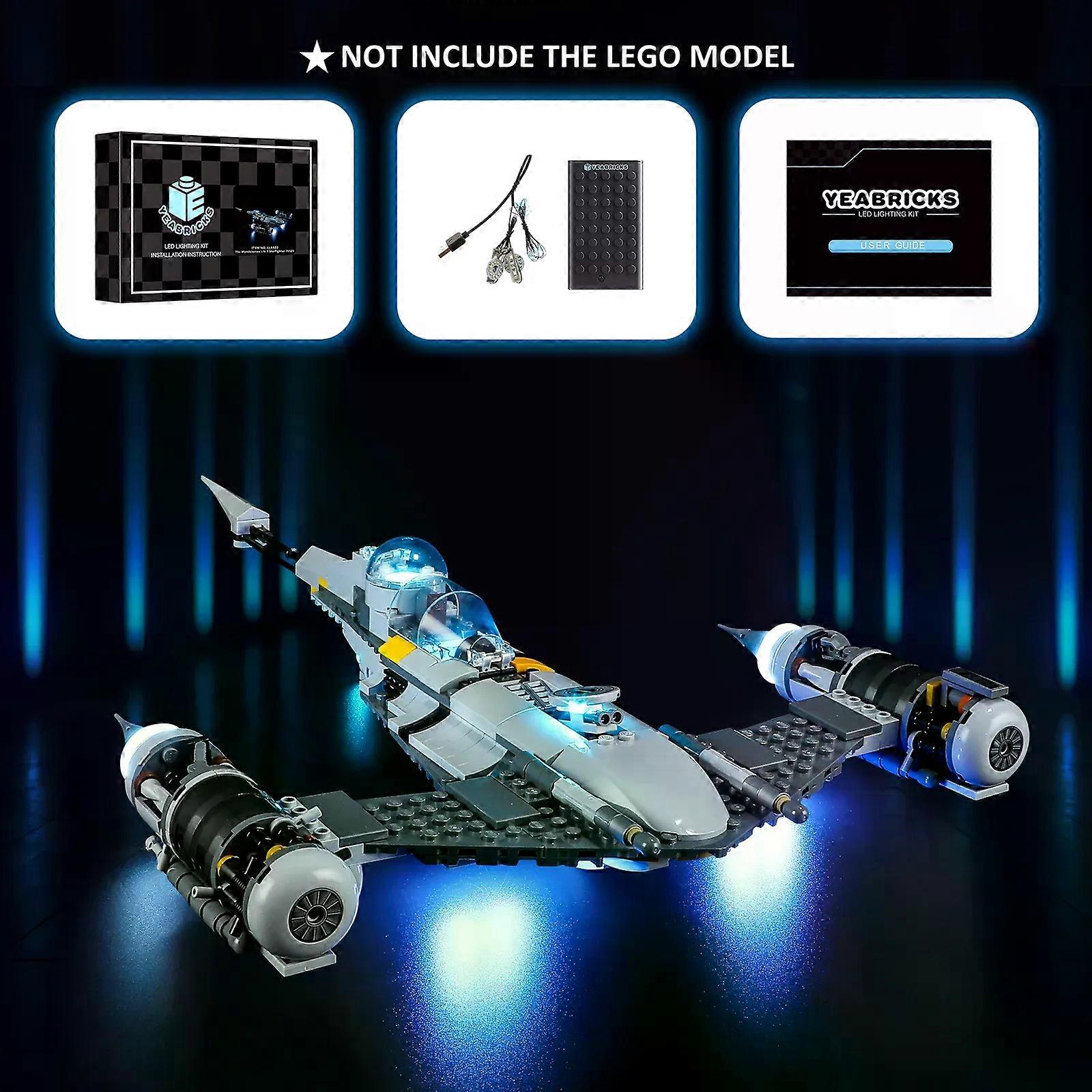 Yeabricks Kit di luci a led per 75325 N-1 Star Fighter Building Blocks Set (non includere il modello) Mattoni Giocattoli per bambini