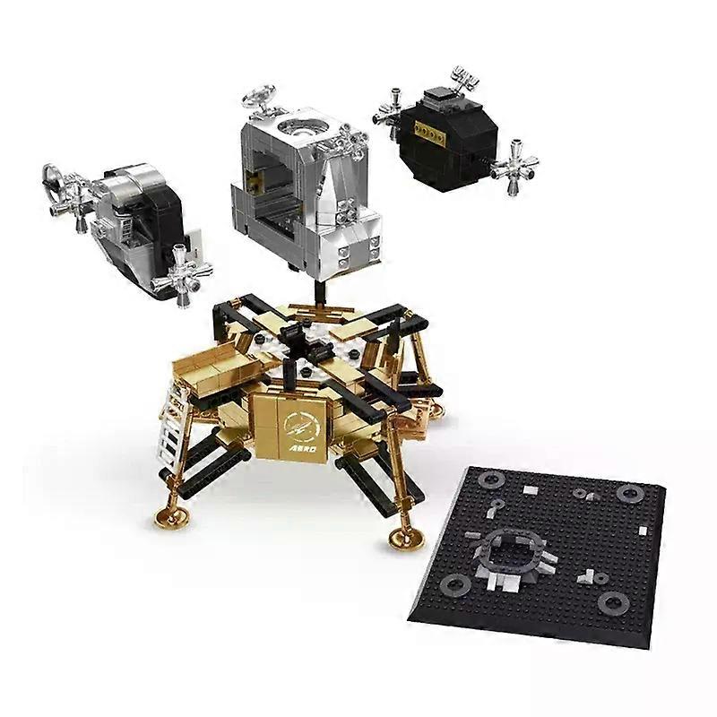 1023 Pz Mattoni Esplorazione Spaziale Modello Building Blocks/Apollo Modulo Lunare Con 3 Miniatural Astronauti Collezione Giocattolo Per I Bambini