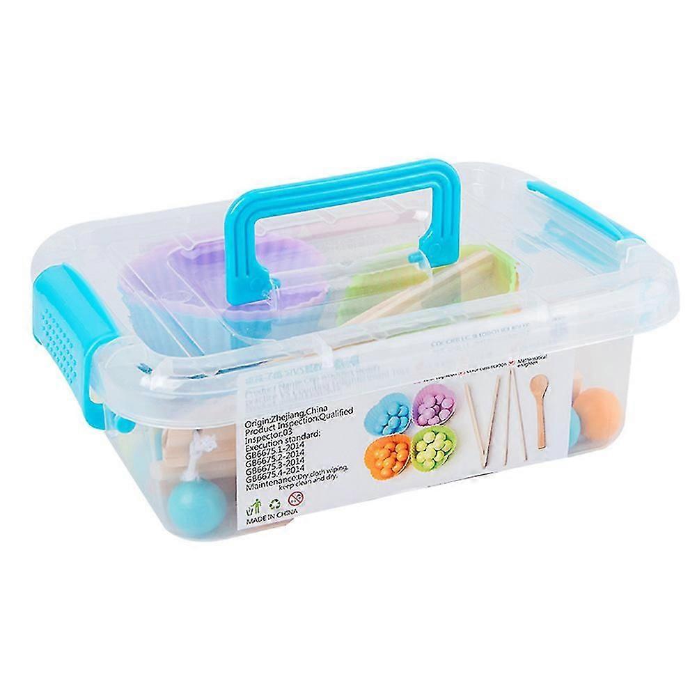 Kids Chopsticks Pratice Game Bean Clamping Intellectual Traning Toy Early Education