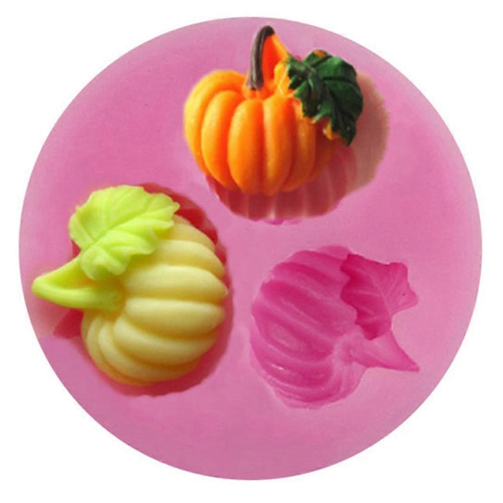Silicone Cake Mold 3D Pumpkin Pattern for Baking Desserts and Chocolate, Flexible Food-Grade Baking Tool, 8-Inch Size