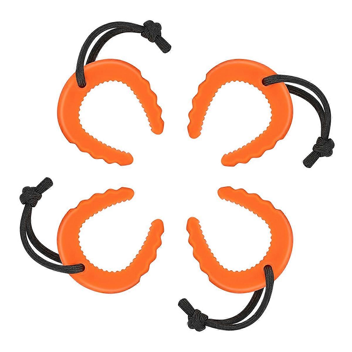 Zestaw 4 stoperów do drzwi dla służb ratowniczych, zasuwek do drzwi dla organów ścigania, pogotowia ratunkowego, stoperów do drzwi w kolorze pomarańczowym