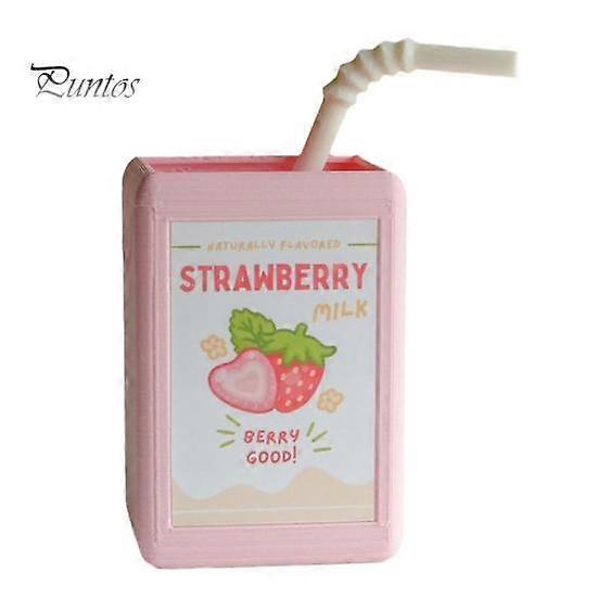 Lovely Juice Box Flower Pot Creative Resin Ornament Indoor Green Plant Planter Desktop Decoration for Home Garden Living Room Bedroom Office Cafe