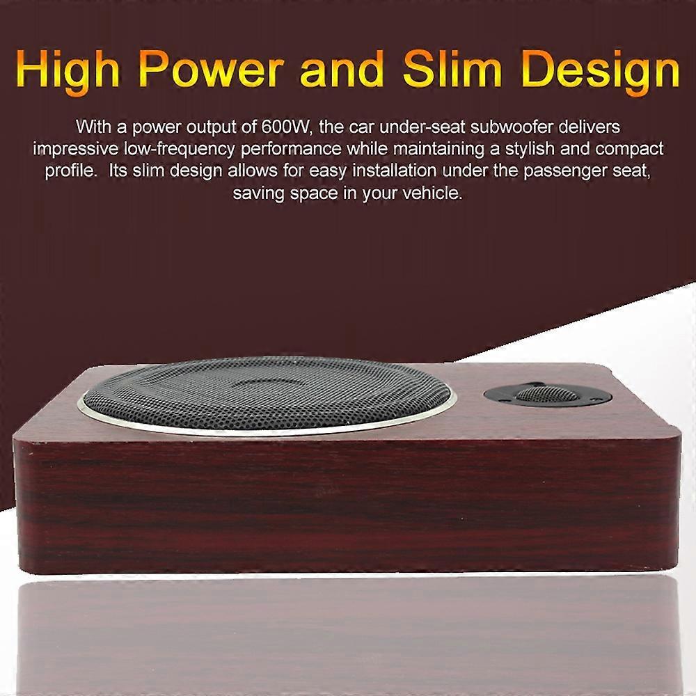 8 Inch 600W Car Stereo Ultrathin Subwoofer Under-Seat High Power Amplified Subwoofer System with Hig