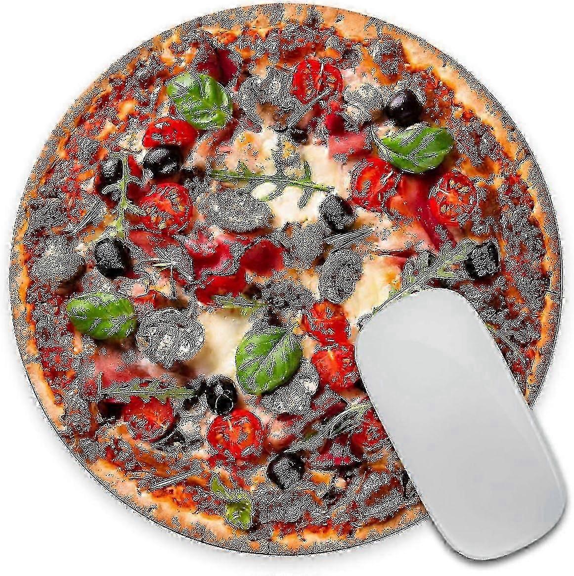 Pizza Mousepad Funny Office Decor Mouse Mat Pizza Print Mousepads Desk Accessories Round Mouse Pad Mousepad Food Funny f54