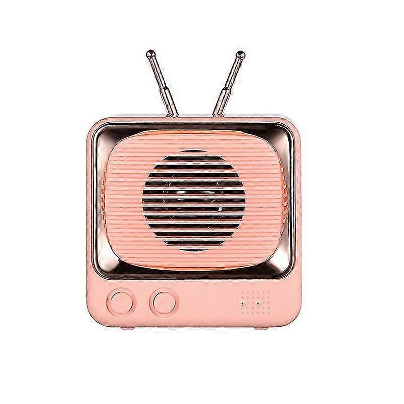 Speaker, Retro - style TV - shaped Portable Bluetooth Speaker with Antennas, Built - in Battery, for Indoor and Outdoor Use