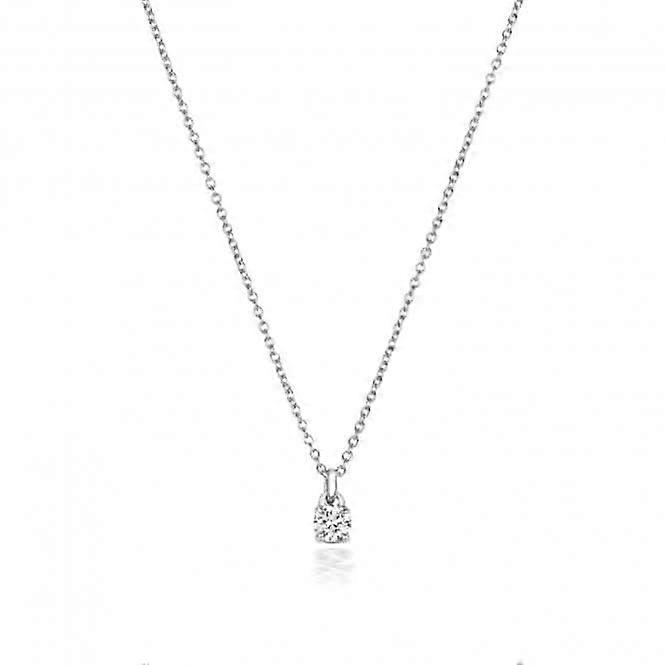 Diamond Jewellery 18CT White Gold Diamond Necklace NDQ150W