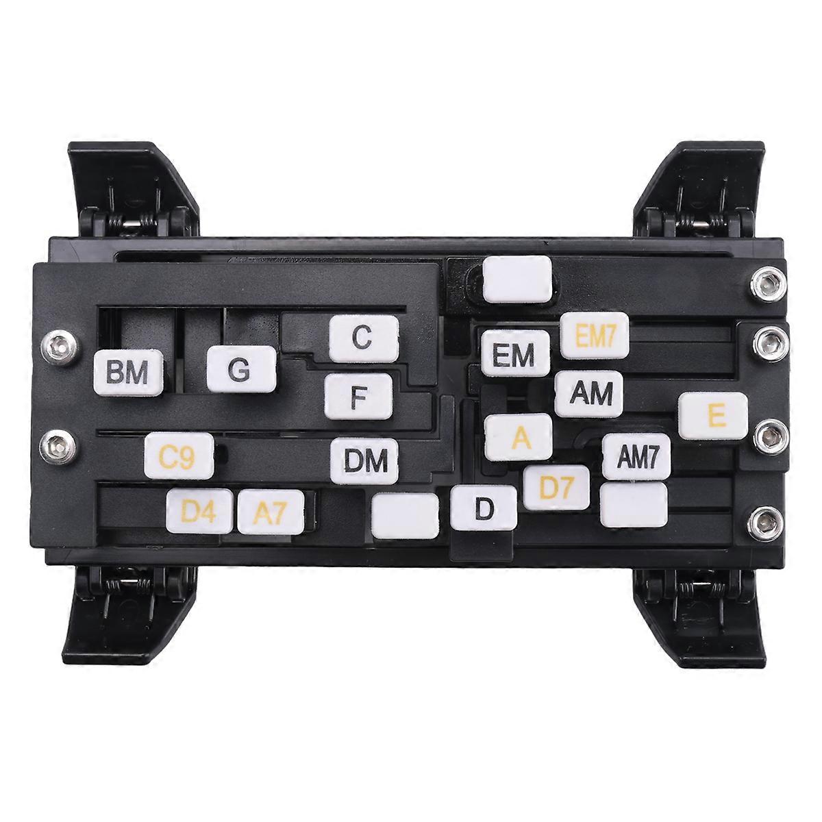Guitar Learning Aid Tool Guitar Chord Trainer Guitar Practice Aid Teaching Learning System for Guitar Beginner Black