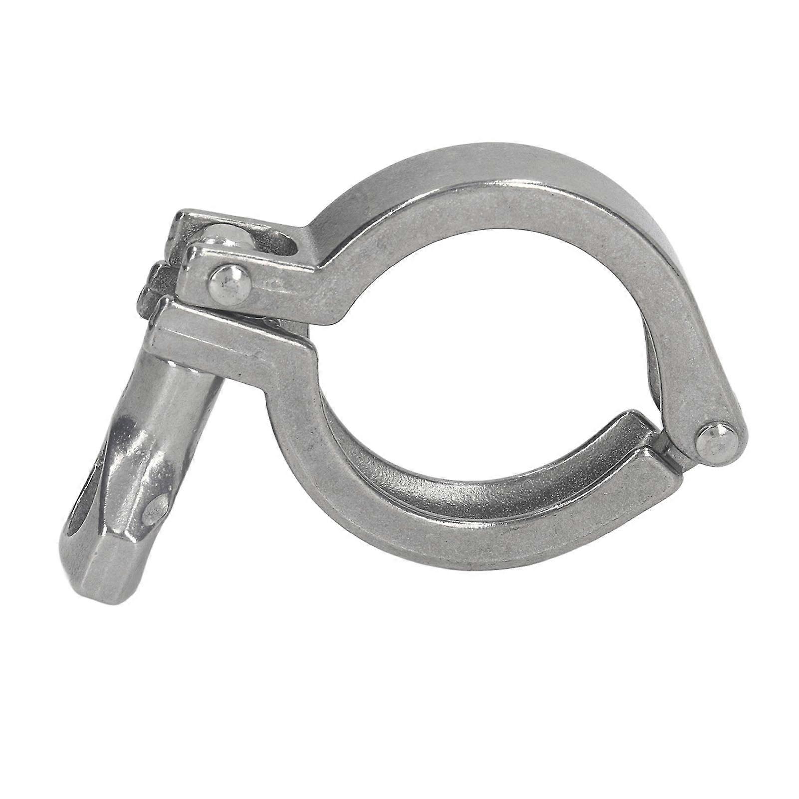Triple Clamp 304 Stainless Steel 1 Pin Fixture Fitting with Wing Nut for Hose Pipe Pipeline