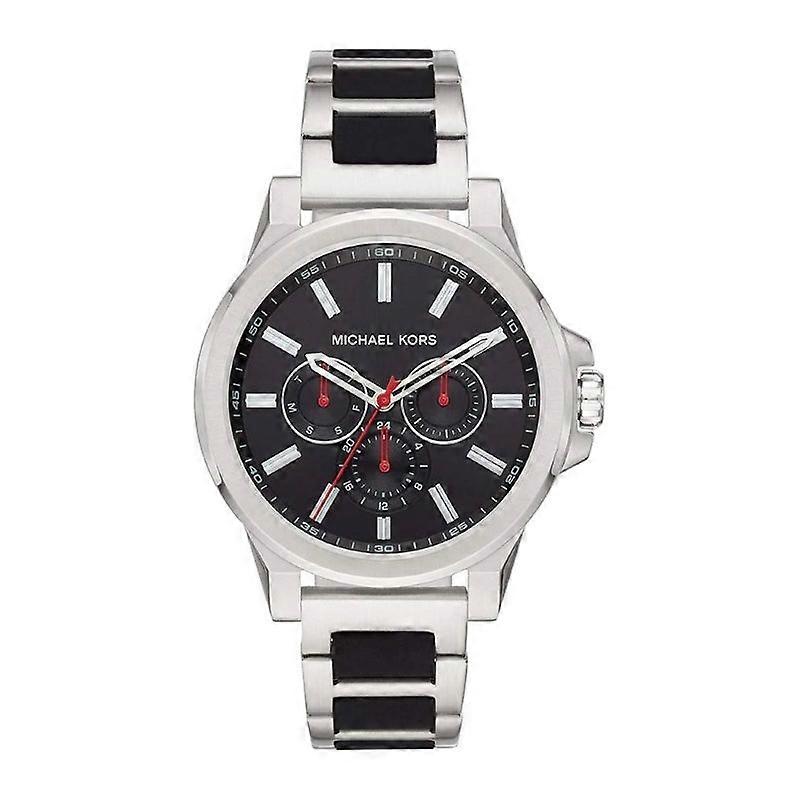 Michael Kors Abbott Mk8719 Men's Two-tone Stainless Steel Watch - Black Dial
