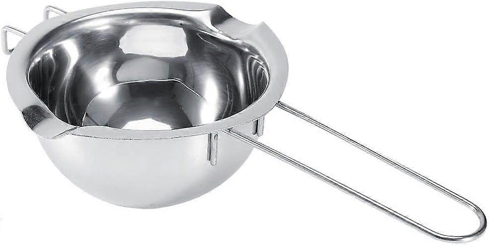 Multipurpose Stainless Steel Double Boiler, Perfect Size and Design for Chocolate, Cheese, Wax Melting & Milk Heating - Universal Insert Fits Most