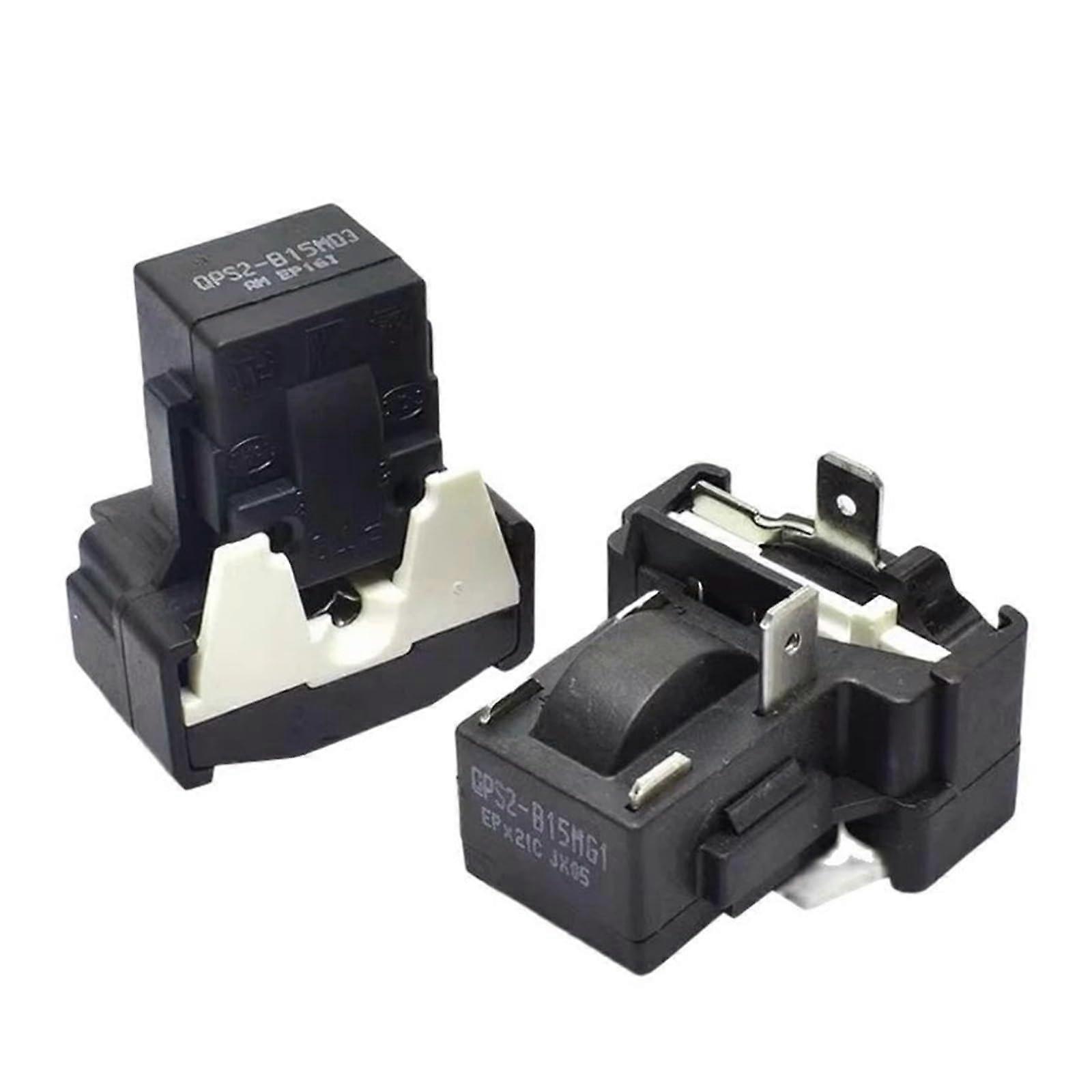 Refrigerator Compressor Starter Protector QPS2-B15MG1 QPS2-B15MD 1pc Compatibility with QPS2 Models Durable Electrical Component