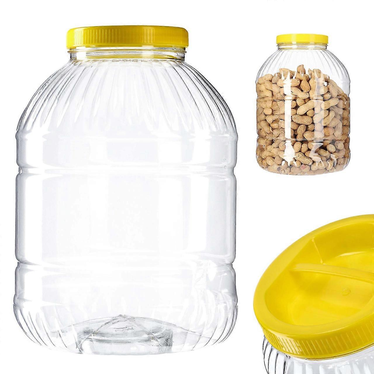 KADAX Tarro Contenedor de Plástico Pet 5L Tarro de Comida Certificado Irrompible