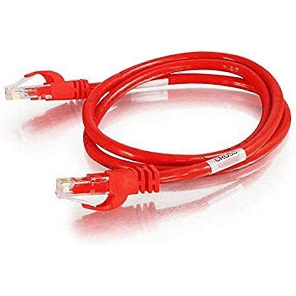 Cables To Go Legrand - Cat6 Crossover Patch Cable, Unshielded Snagless Cat6 Patch Cable, Red Crossover Ethernet Cable