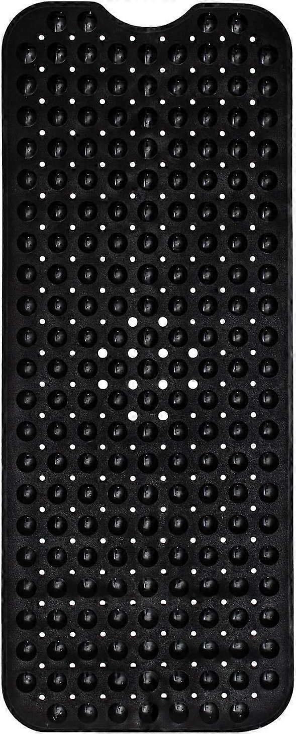 Large Bath Mat - Non-Slip Shower Mat - Non-Slip Bath Mat - Length 40 x 16 Inch Tub Bath Mat - Non-Slip Bath Mat - Non-Slip Bath Mat - Tub Bath Mat (Bl