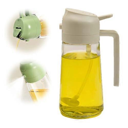 2-in-1 Oil Distributor and Glass Oil Sprayer for Kitchen Cooking, Multi-Purpose, Easy-to-Use, Durable Design