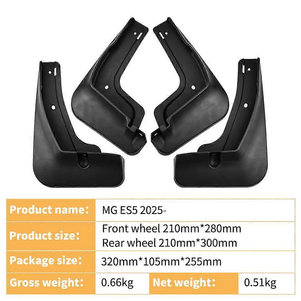 con Applicable To Mg Es5 2025 Flexible Rubber Fender Car Tire Splasher Modification
