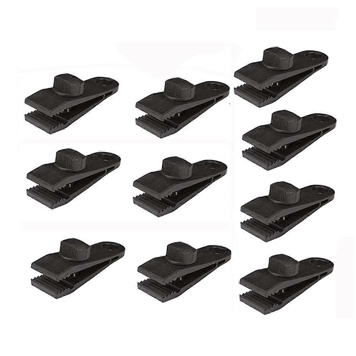 10 Pcs Plastic Tent Clips Multi-Function Secure Tarp Clips Nylon Tent Clamps Tarp Clamps For Camping, Tarps, Caravan, Garden Shade Cloth