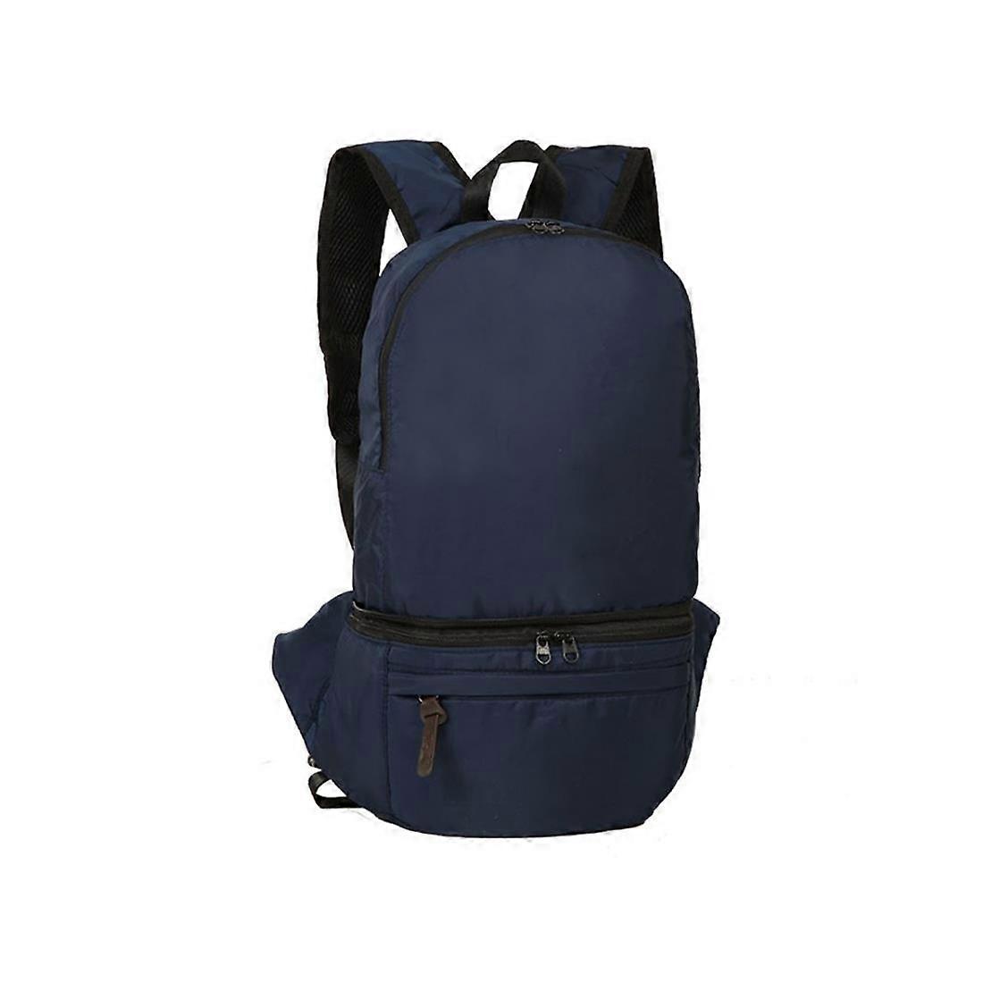 BumBag Folding Rucksack Bag Space Jog Run Bike Cycle Drink Phone Mobile Holder Blue