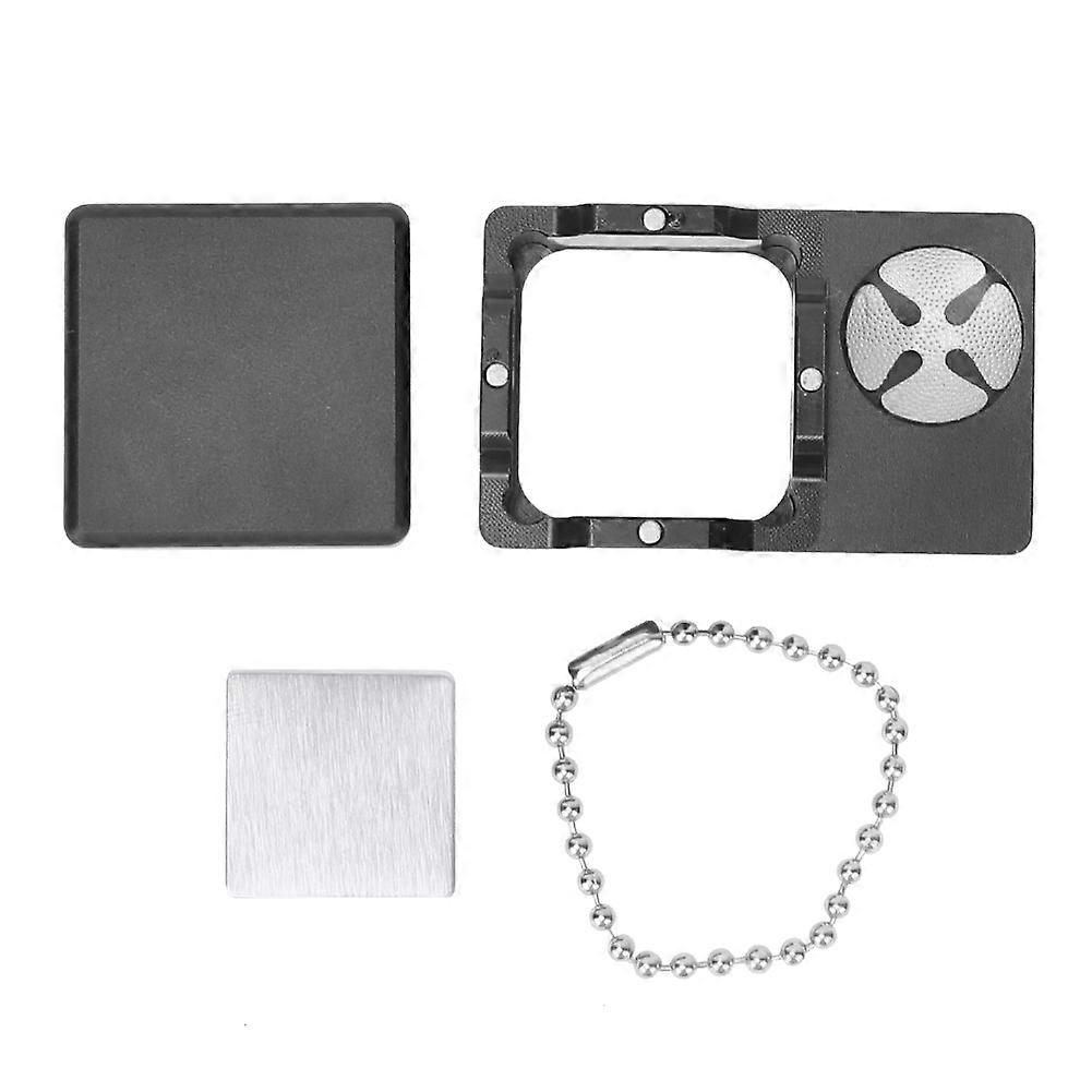 4 in 1 R2 Multifunktion Universal Billard Queue Halter Tragbare Mini Queue Tips Chalk Box (Schwarz)