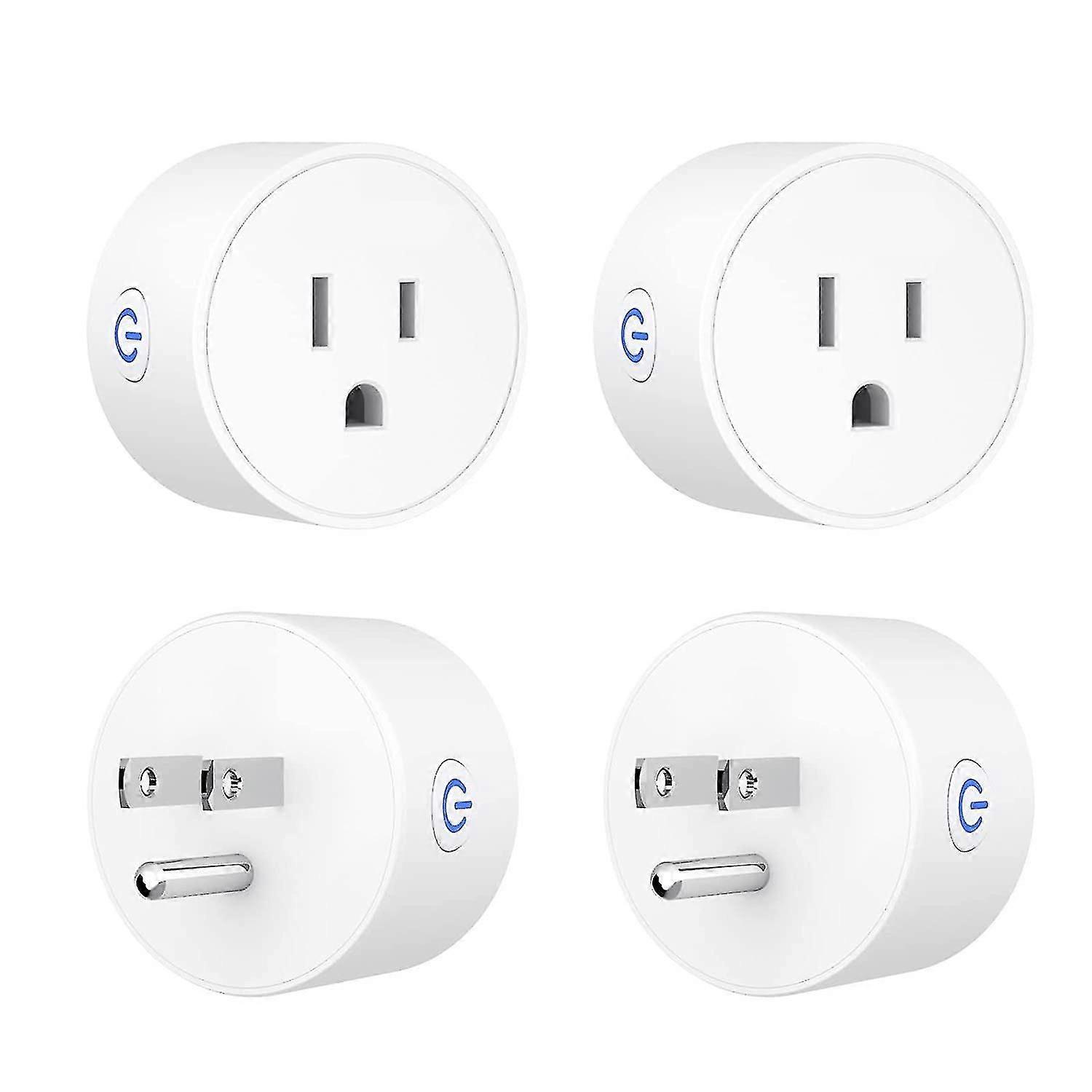 Mini Smart Socket With Timer Function, Wifi Socket, Remote Control, No Hub Required, White