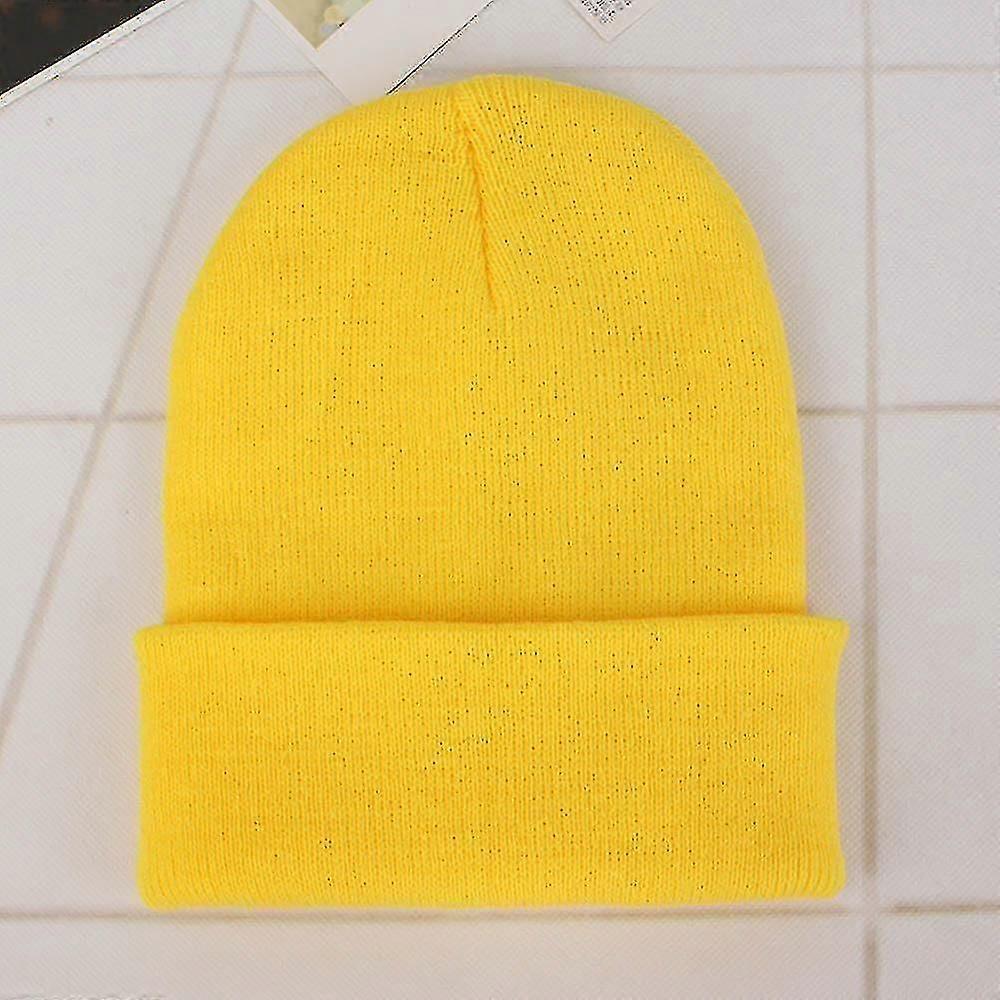 Unisex Solid Wool Knit Automne, Winter Warm Cap