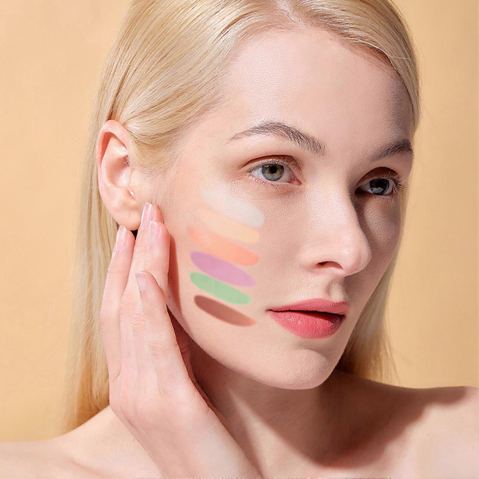 6 Colors Correcting Concealer Palette Full Coverage Lasting Color Corrector Palette for Dark Circles Redness Acne