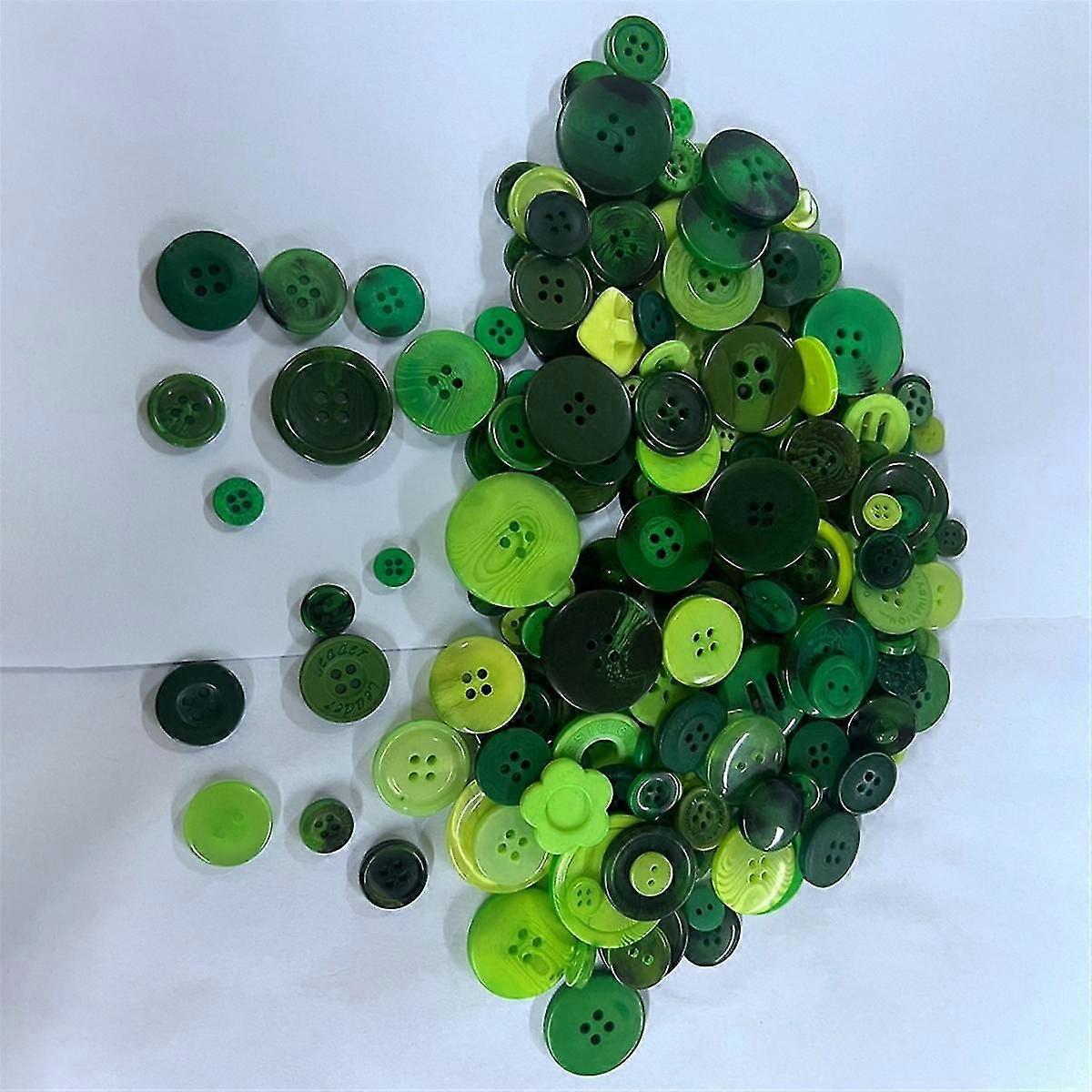 1200-1500Pcs Resin Buttons Sewing Button Assorted Sizes for Sewing DIY Manual Button Painting Handm