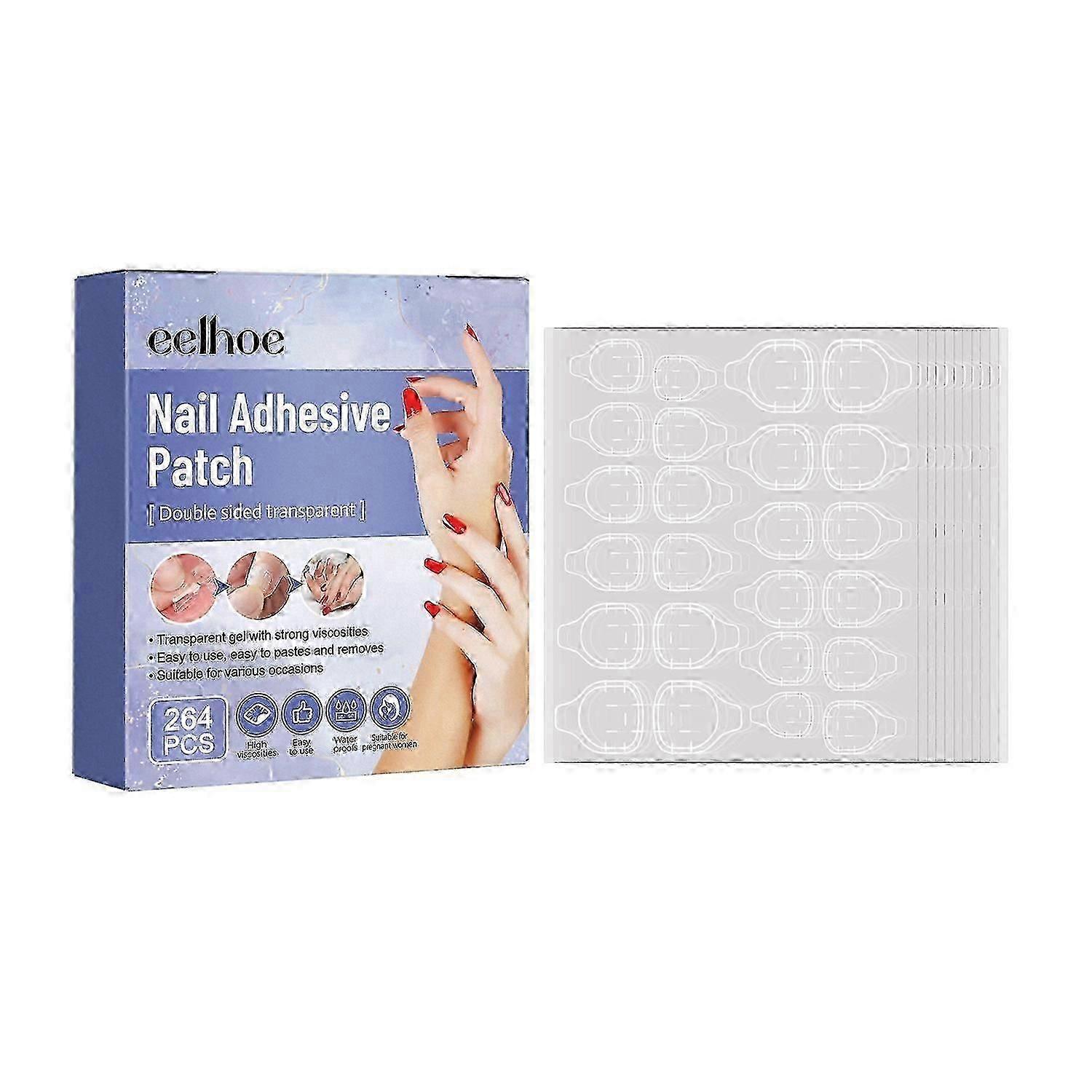EELHOE double-sided self-adhesive nail glue nail jelly double-sided adhesive removable traceless wat