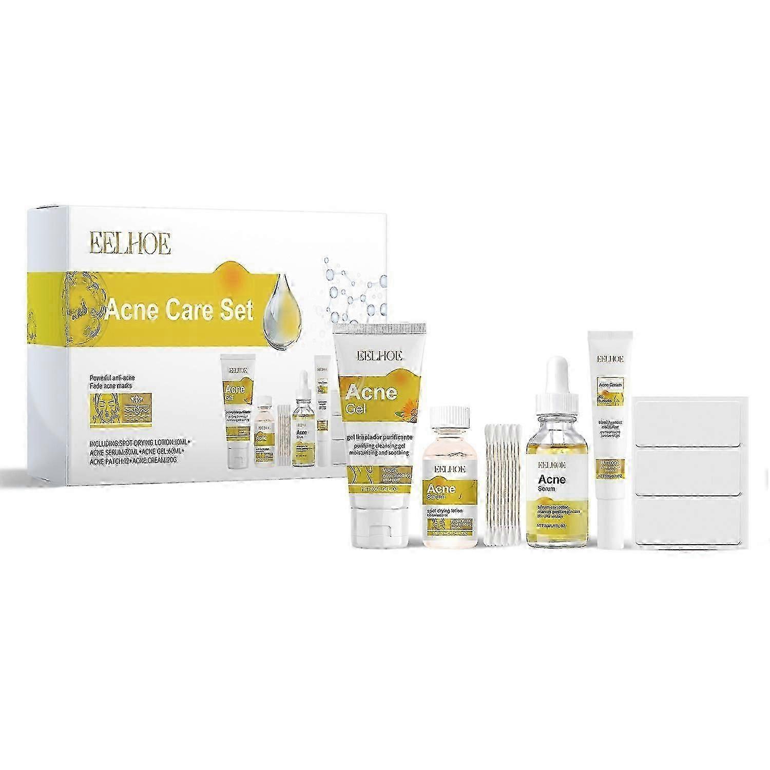 EELHOE祛痘护肤套装祛痘皮肤适合保湿美化软滑雪