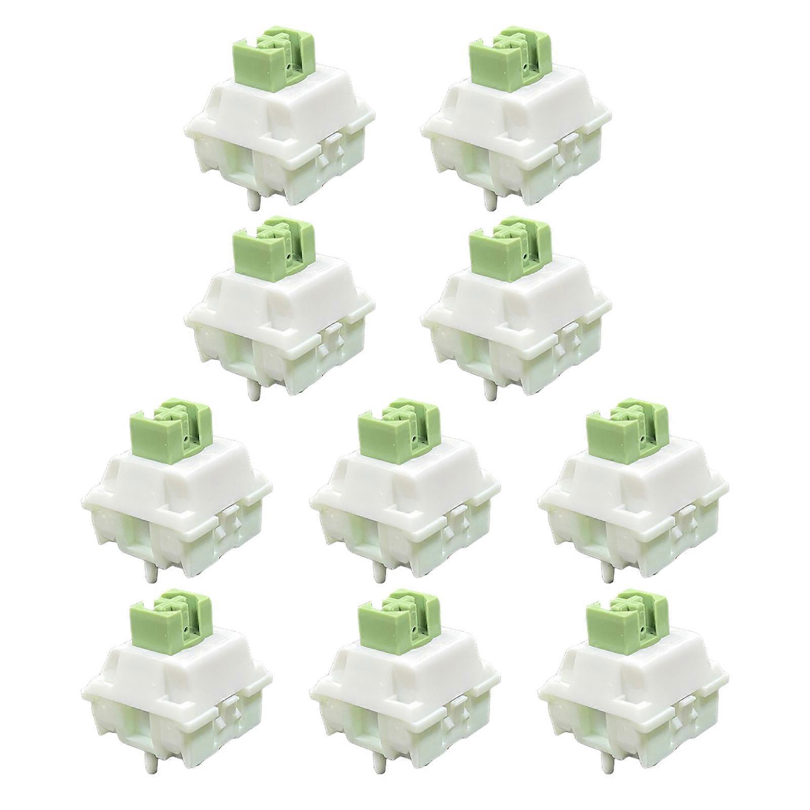 Linear Iced Matcha Switches 5PIN AxisHot Plug for DIY Mechanical Keyboard Keys Switches 10PCS