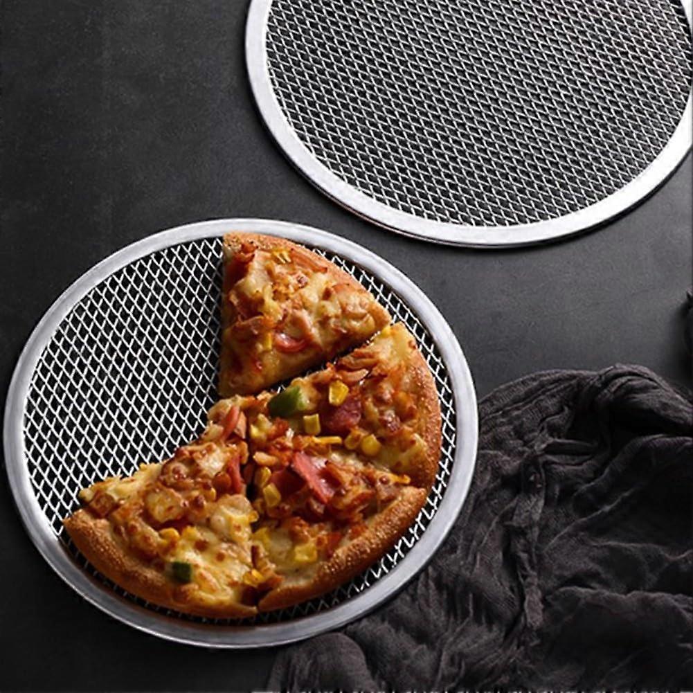 3-Piece Aluminum Pizza Pan Set, Thickened Non-Stick Design for Even Heat Distribution and Easy Cleaning