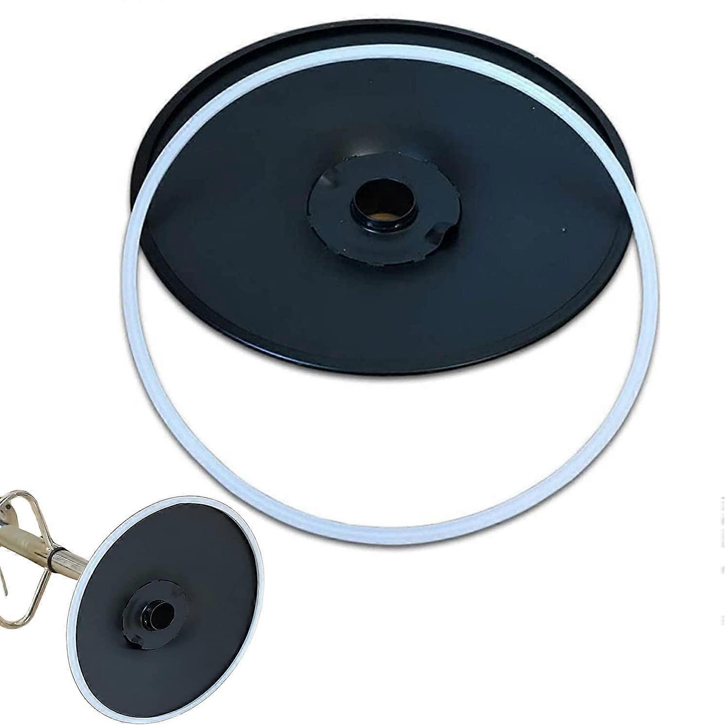 Interchangeable Rubber Rings for Bar Stools - 38.5 cm Non-Slip Floor Protectors, White Rubber Seal, Compatible with Most Bar Stools