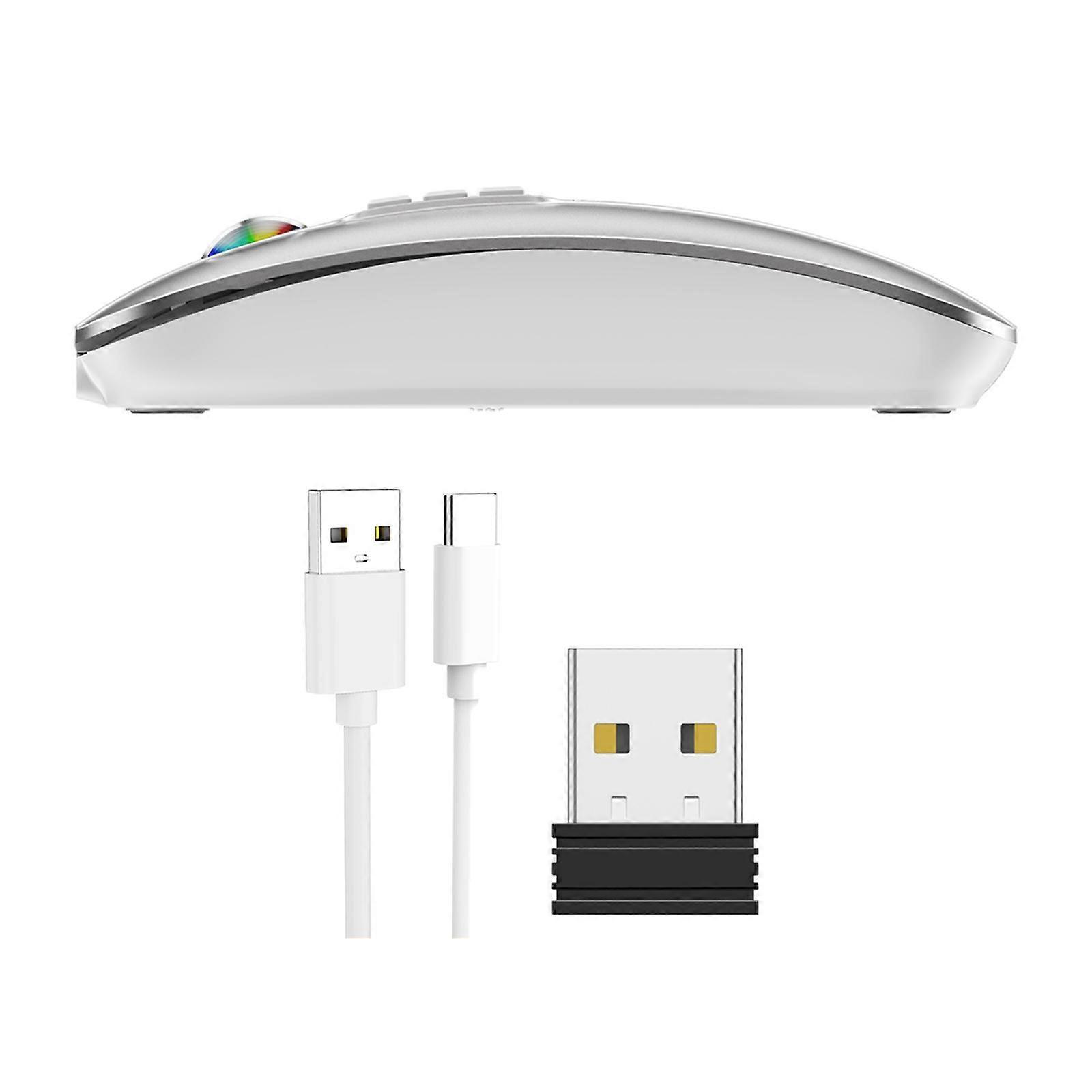 Mini Mouse Quiet Rechargeable Ergonomic DPI Button for PC Laptop Tablet