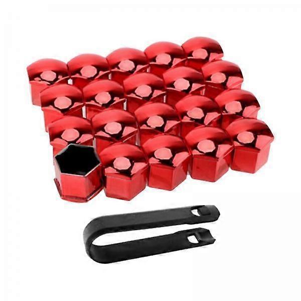 סט כיסוי אגוז גלגל לרכב 2x20Pcs עם כלי קליפ להגנה על ברגים