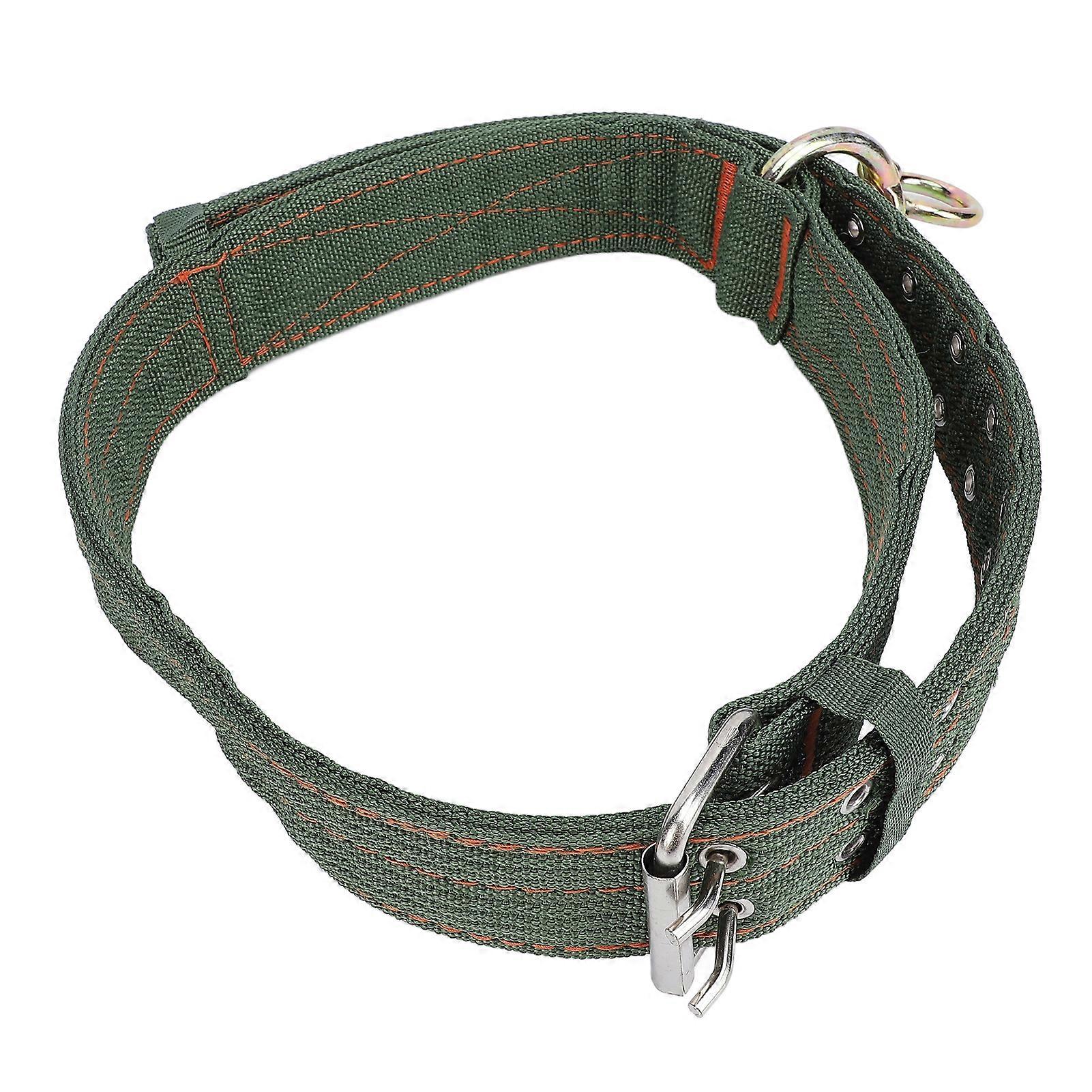 Cattle Training Collar, Thick and Sturdy Nylon with Metal Buckle and Pull Chain, for Horses and Dogs, Large Size