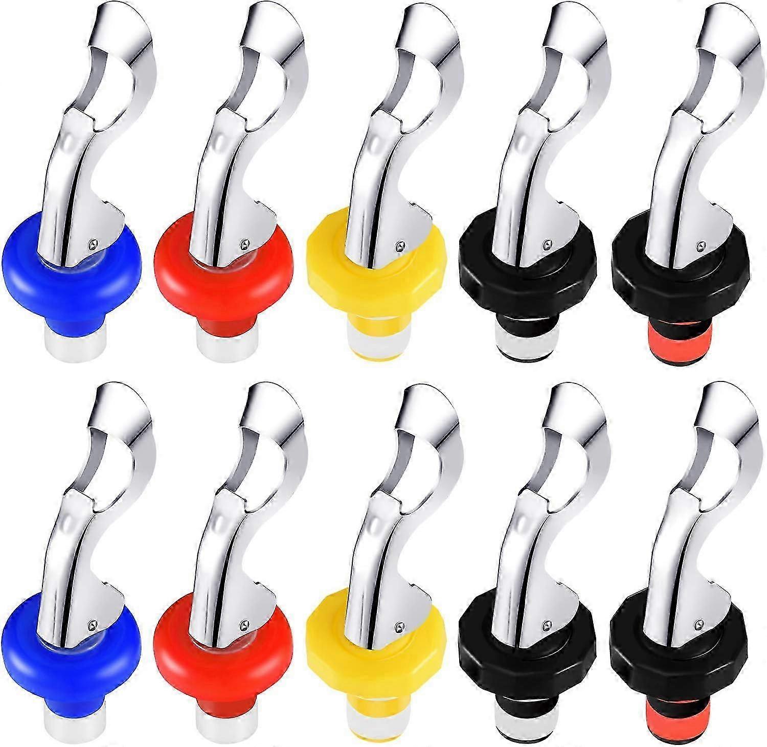 10 Pieces Silicone Wine Stoppers for Bottles, Ideal for Sealing Wine and Keeping Freshness, Suitable for Various Bottles