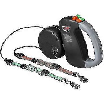 Retractable Dog Leash for Two Dogs - Tangle-Free Double Leash Suitable for Running with 2 Dogs, Ideal for Shared Adventures