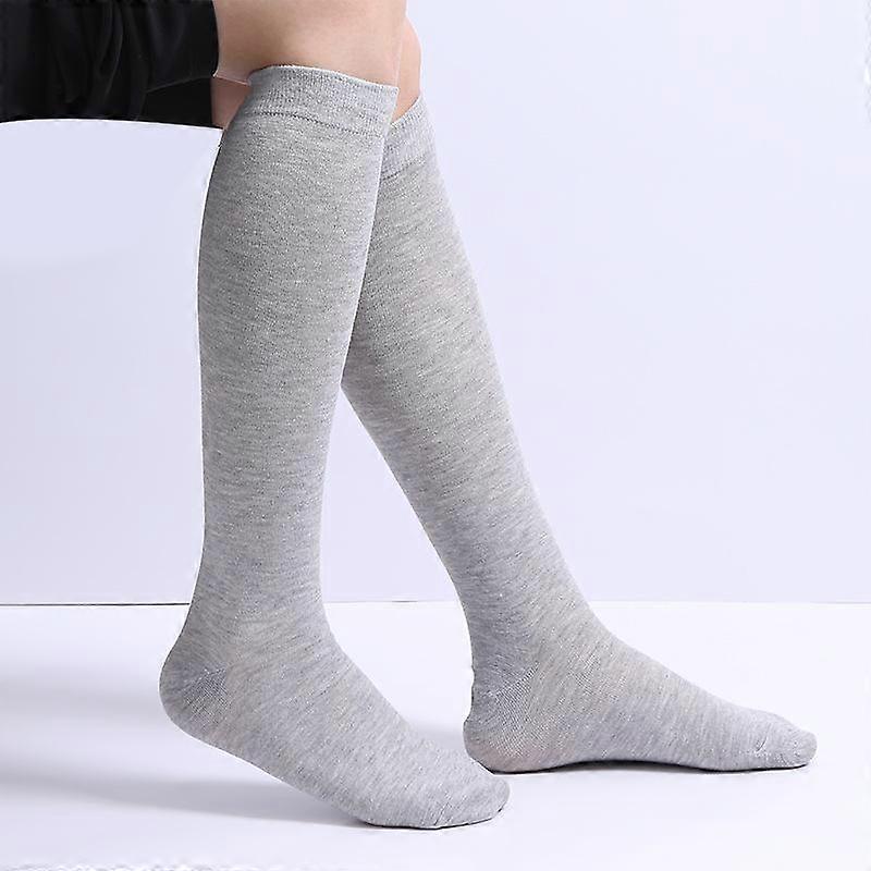 Cotton Socks Calf Socks Solid Color Medium Tube Socks Sweat-Absorbing Breathable Micro-Pressure Socks Sports Dance But Knee