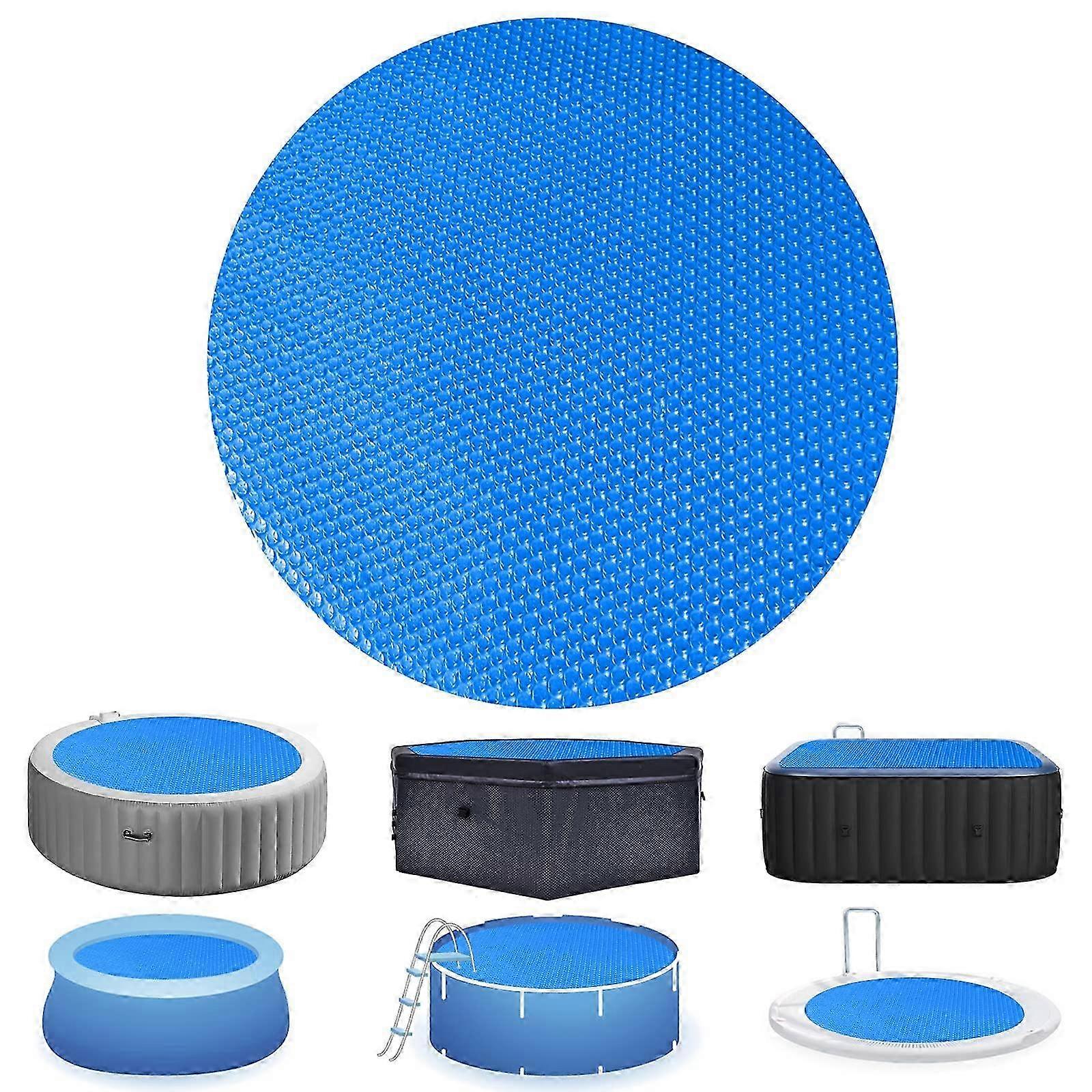 Durable Solar Pool Cover for Inground and Above Ground Pools Thermal Bubble Blanket for Hot Tubs Spas Floating Heat Retention Solution