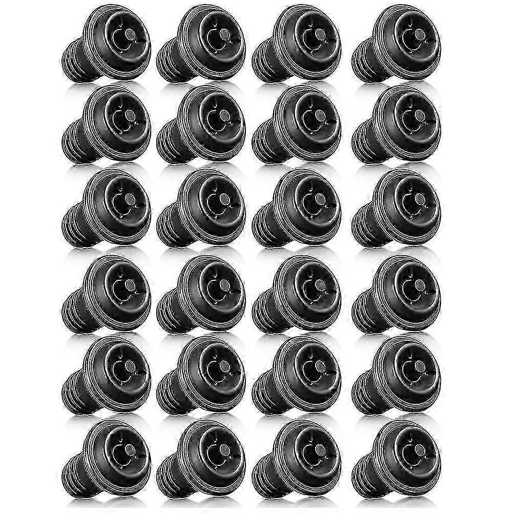 24 Reusable Vacuum Wine Stoppers - Black Wine Saver Pump Set