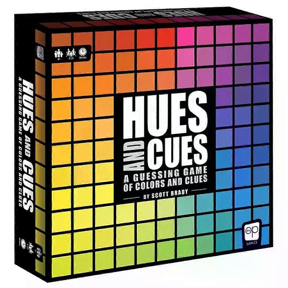 Hues and Cues Board Game For 3-10 Players Ages 8+ player's visual memory and drawing ability through cues from 250 colors. It is a classic puzzle game
