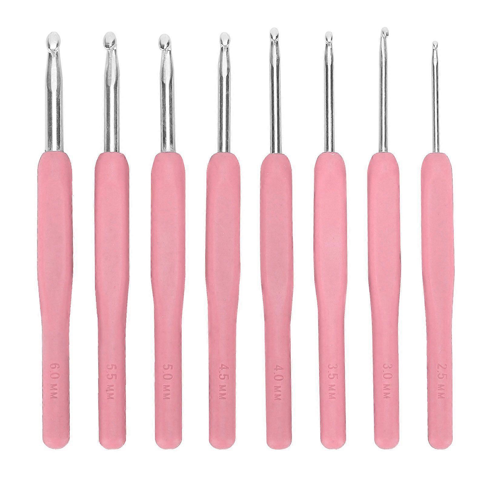 2025 Latest Model  8pcs Crochet Hooks Multiple Colors Sweater Needle Soft