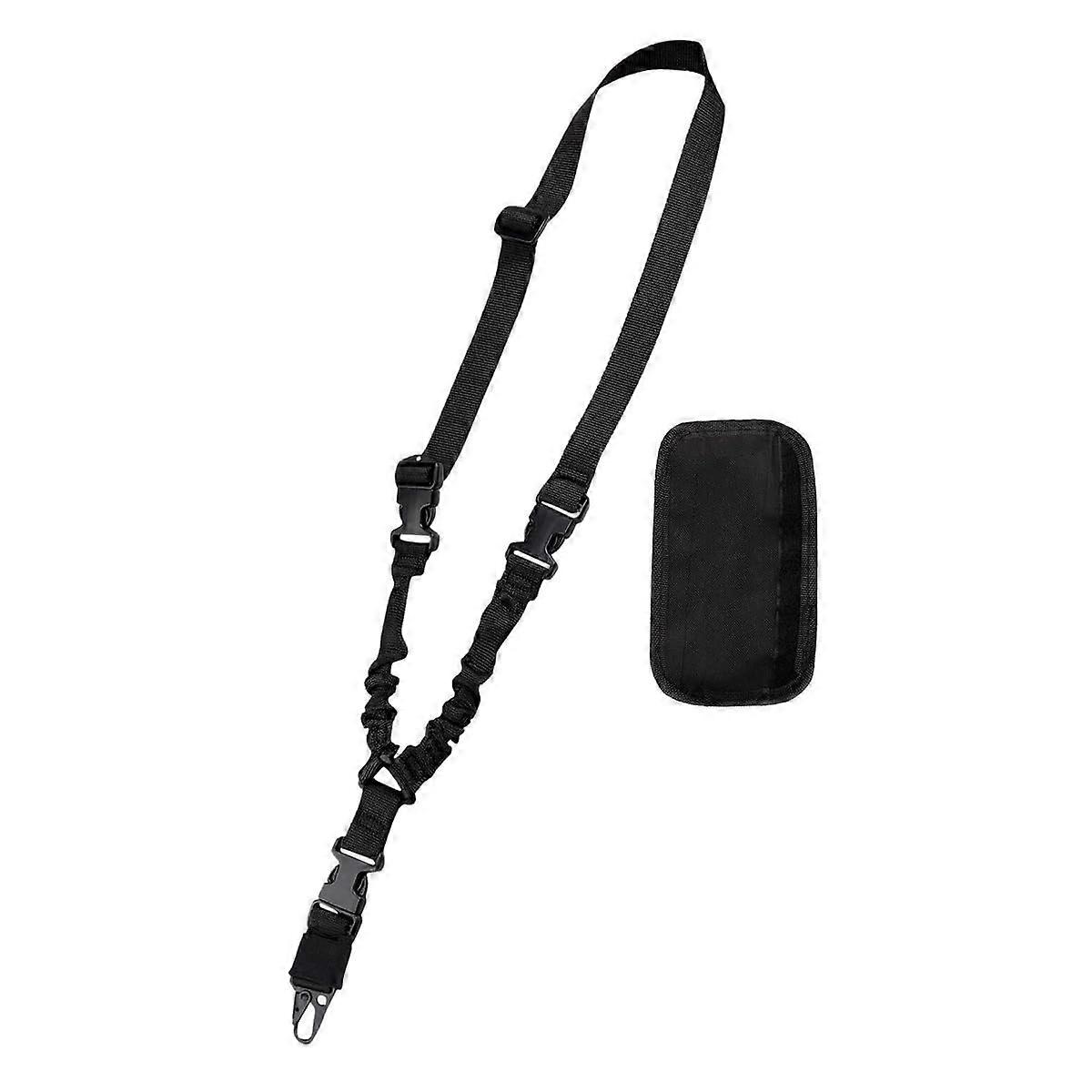 SinglePoint Gun Strap, Tactical QD Gun Sling QD Rifle Sling Adjustable Length for Rifle Belts Gun Airsoft Military Sling Hunting SLG 07Bk