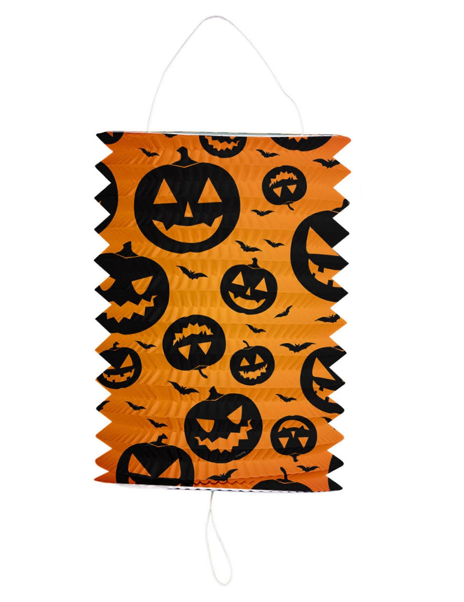 Halloween pumpkin lantern 16 x 22 cm