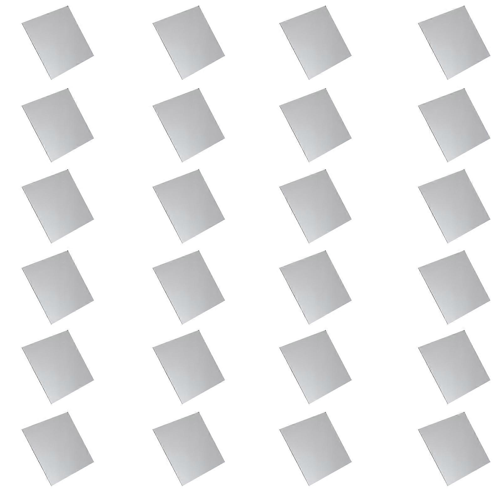 Small Adhesive Mirror Decor Acrylic Mirror Wall Sticker Bathroom 24Pack