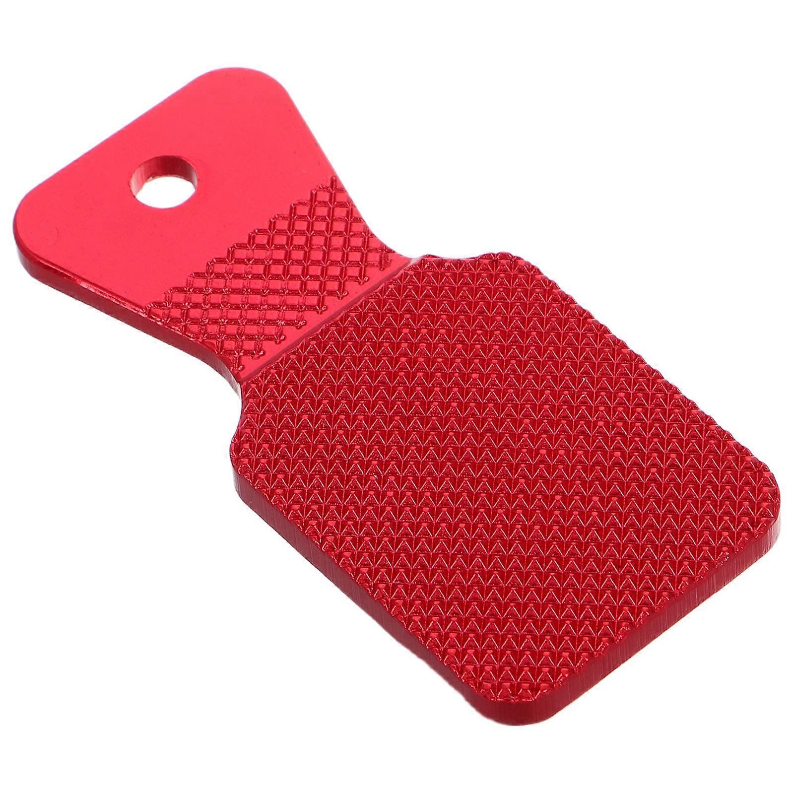 Billiards Maintenance Tools Pool Cue Tip Sander Red Aluminum 7.00X3.00X0.50CM 1Pack