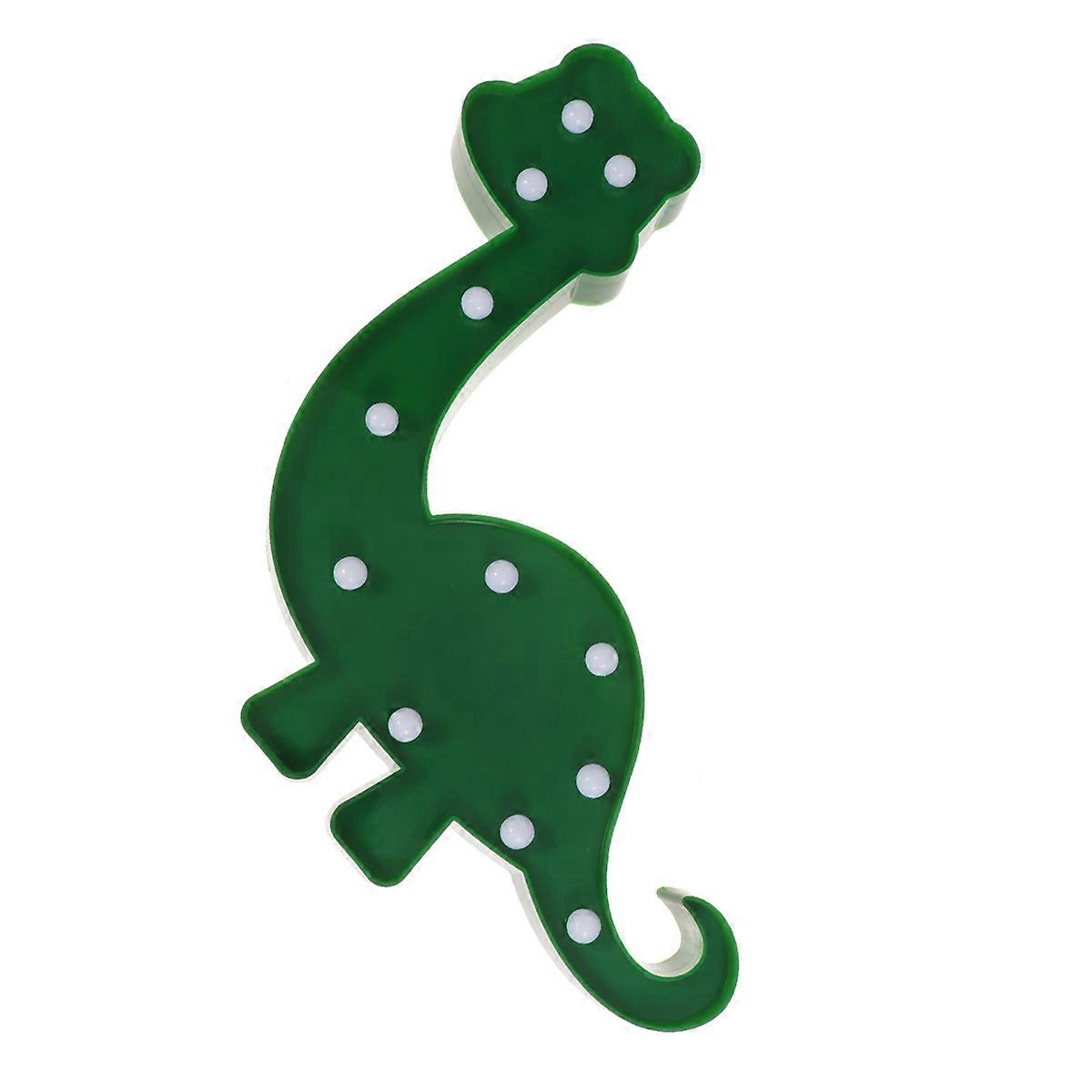 Neon Lights Decorative Lamp Dinosaur Sign Gentle Neon Glow Desktop Ornament present 1Set