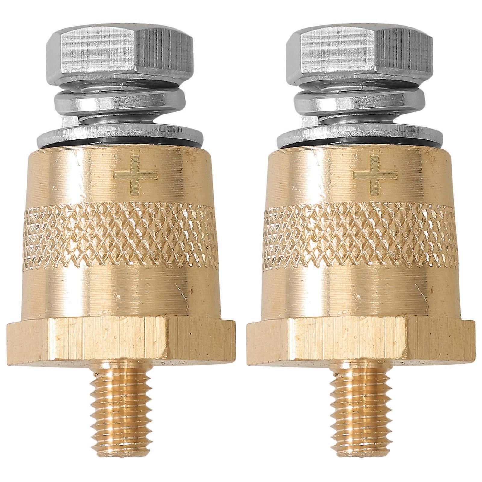 Battery Terminal Connectors   Brass Auto Battery Post Reducer Adapters for Easy Installation